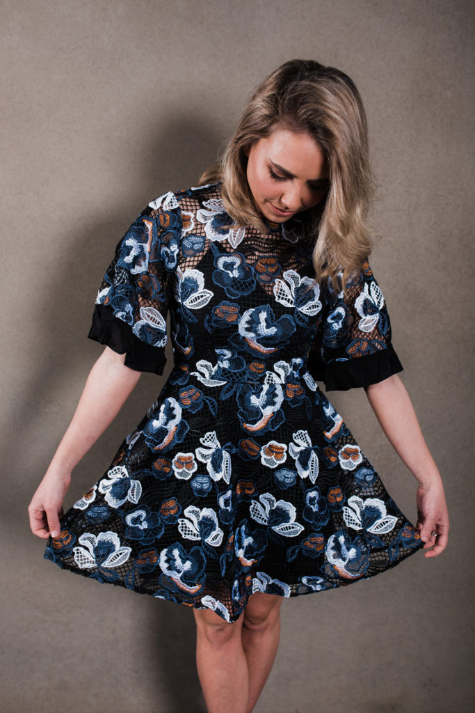 La Maison Talulah Estee Multi Lace Mini Dress