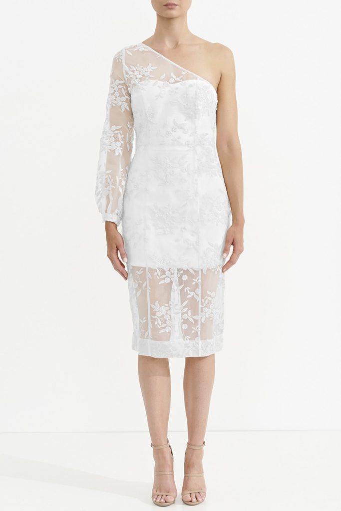 ASILIO Wysteria Lace One Shoulder Dress