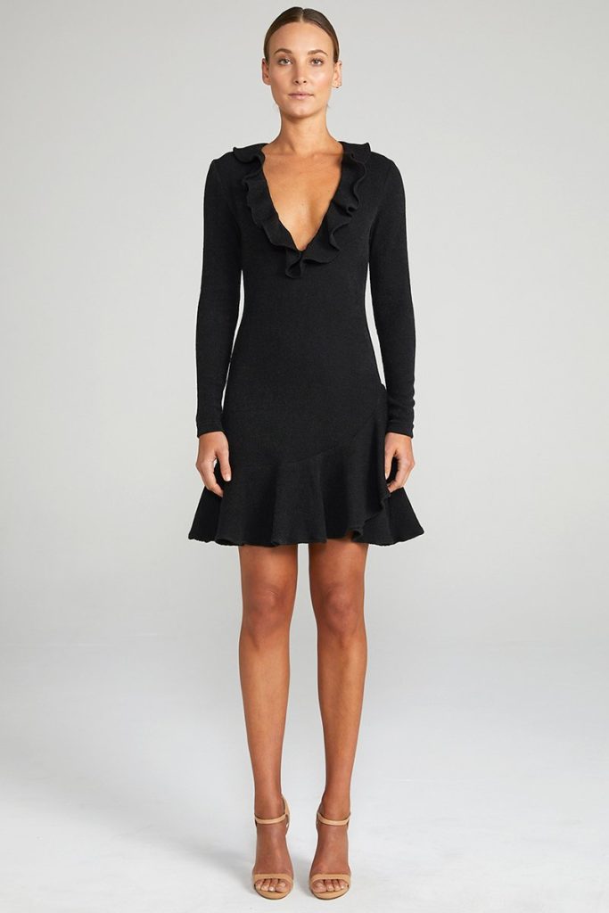 Shona Joy Demy Frill Collar Bodycon Dress