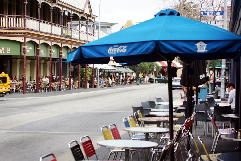 Fremantle’s cafe strip.