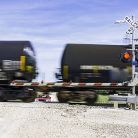 The rail crossing at Rockingham Road is defective.