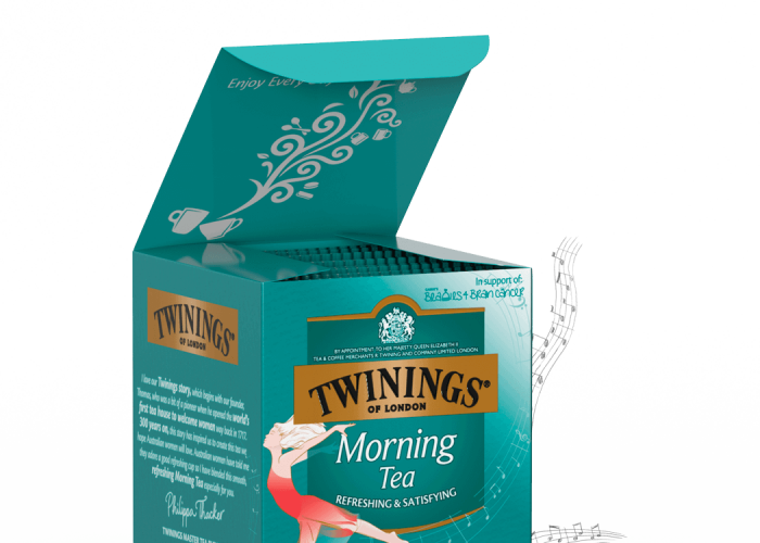 One of the specially designed boxes. Photo: Twinings