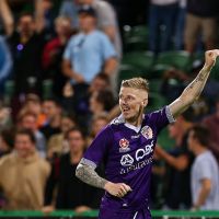 Perth Glory striker Andy Keogh.
