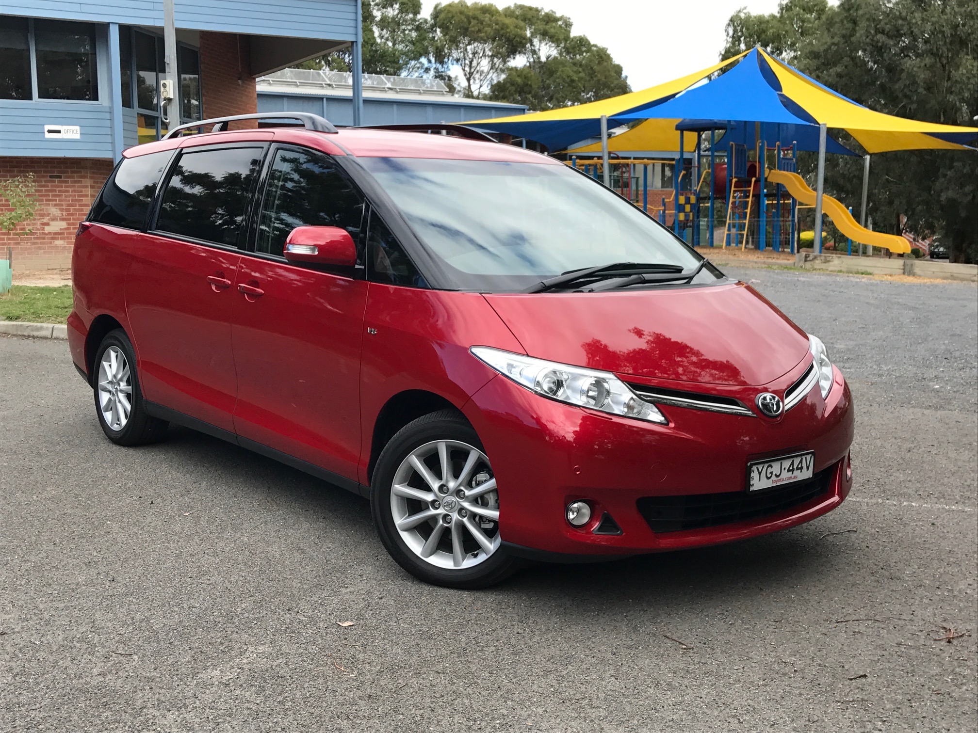Toyota's multi-seat Tarago GLX is big on space.