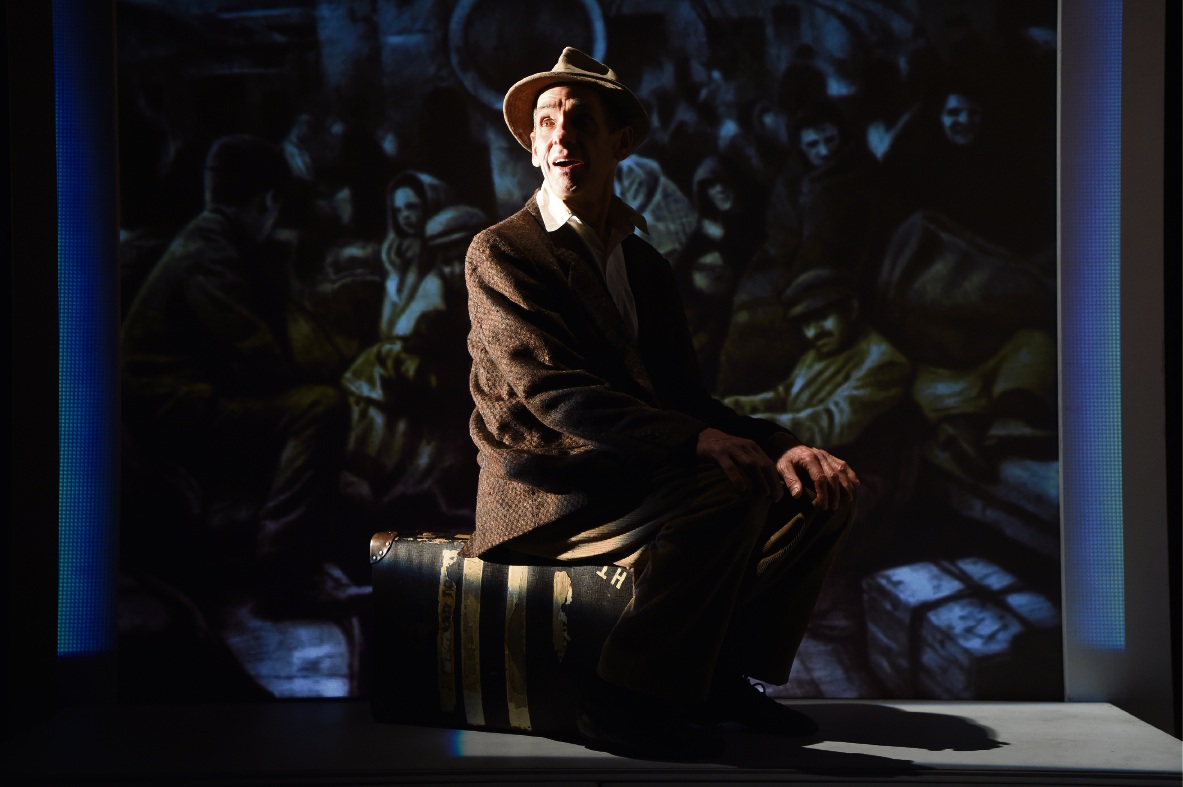 Ellis Pearson playing Aki in The Arrival. Picture: Jon Hewson