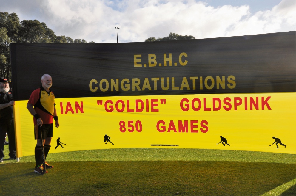 Enduring love: Beeliar man Ian Goldspink playing his 850th game in the sport he loves