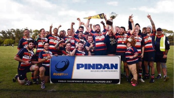The title-winning Southern Lions RFC B team.