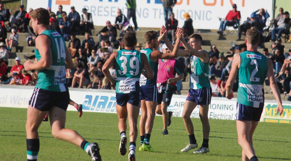 Peel Thunder players enjoyed success after a physical and brutal match on Saturday.