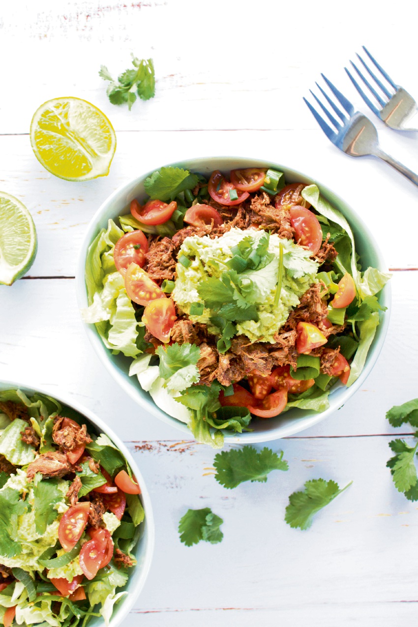 Beef burrito bowl.