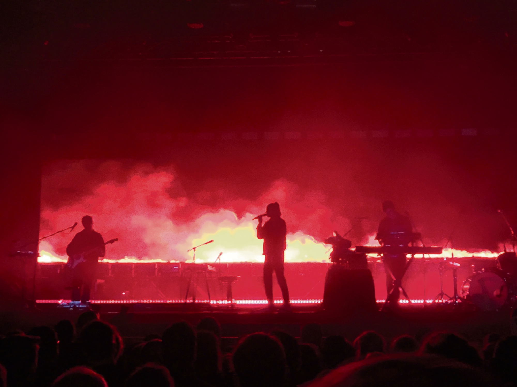 London Grammar onstage at the Fremantle Arts Centre. Picture: David Johns.
