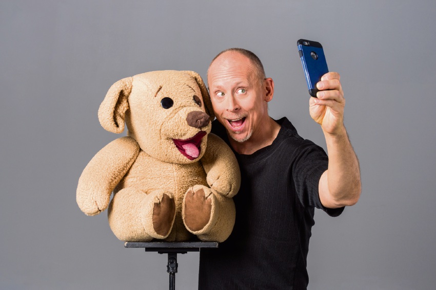 David Strassman with Ted E. Bear.
