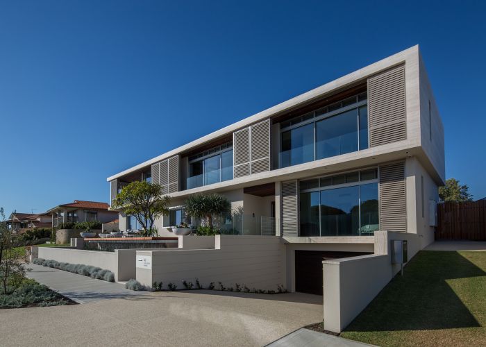 The winning home on Challenger Parade, City Beach, showcases artisan craftsmanship and contemporary materials.