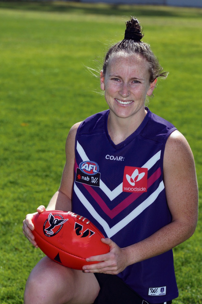 Kara Donnellan looks forward to the
camaraderie of AFLW. Picture: Bruce Hunt d475708