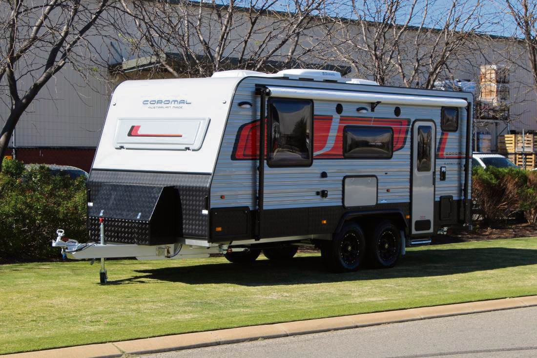 Caravans on display at the 2017 Perth 4WD and Adventure Show this weekend