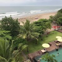 View from Moonlite Kitchen and Bar in Seminyak, Bali. Picture: Tyler Brown