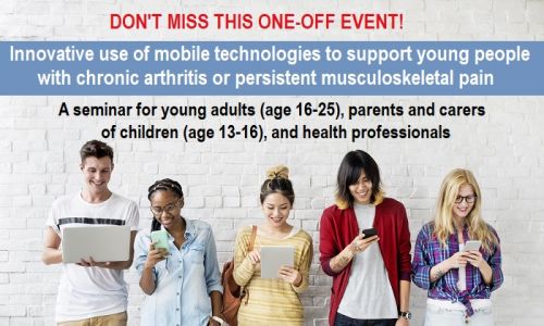 Innovative use of mobile technologies to support young people with chronic arthritis or persistent musculoskeletal pain seminar