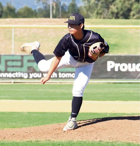 Daniel Choi competing at the 2018 School Sport Australia Baseball Championship in Adelaide.