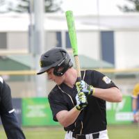 Mitch Field at the plate for WA.