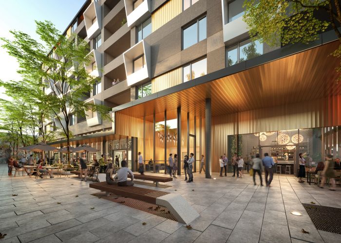 Artist's impression of Yolk Property Group's Little Lane residential development.