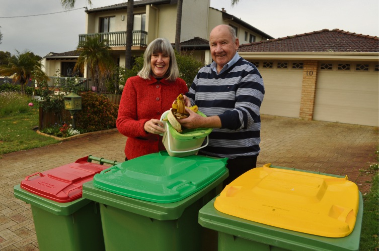 Bull Creek residents Jenny and Graham Lambert are taking part in the City of Melville’s FOGO trial.