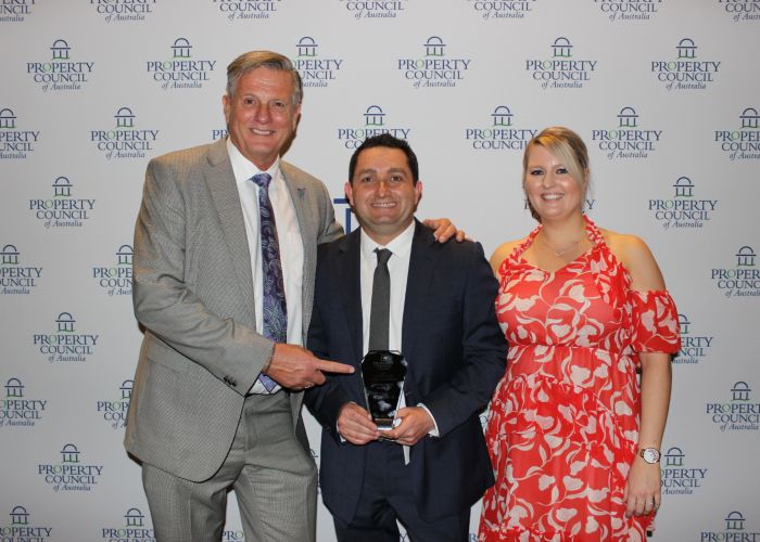 (L-R): Paul Simmons, MCS Security with Cockburn Gateway Shopping City centre manager Shane Mclean and assistant marketing manager Casey Ray.