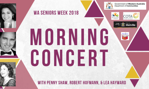 WA Seniors Week Morning Concert