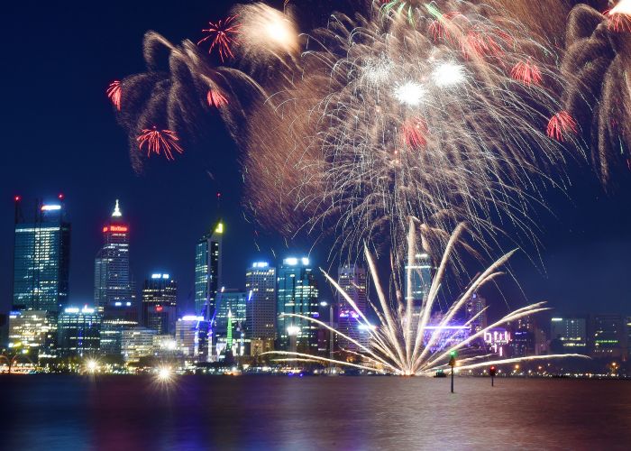 There will be boat exclusion zones during the Australia Day Perth Skyshow. File picture: Jon Hewson