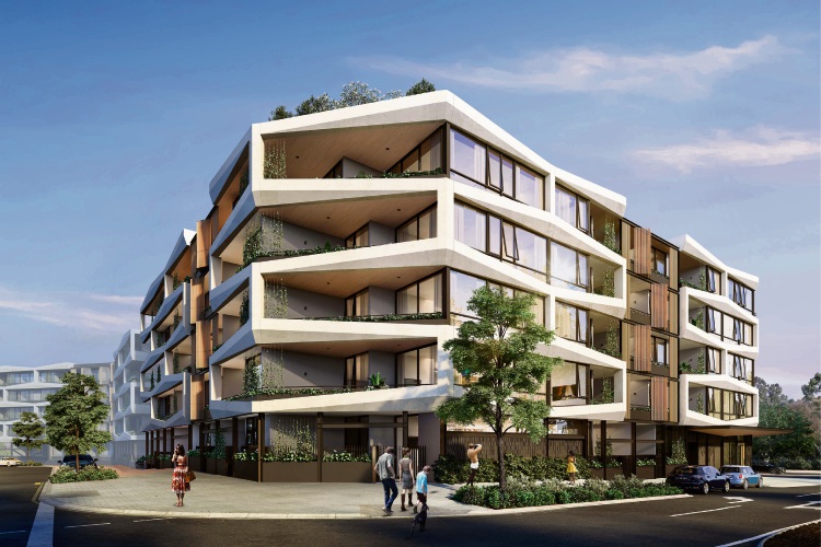 An artist's impression of the Orchard Terrace development