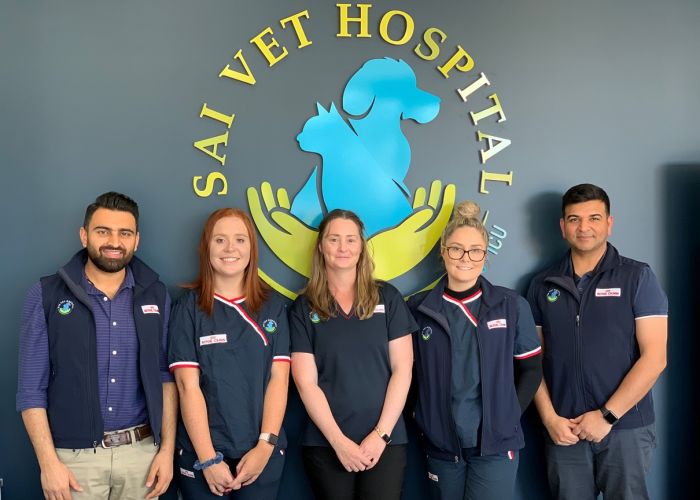 The SAI Veterinary Hospital team. Picture: Anton La Macchia