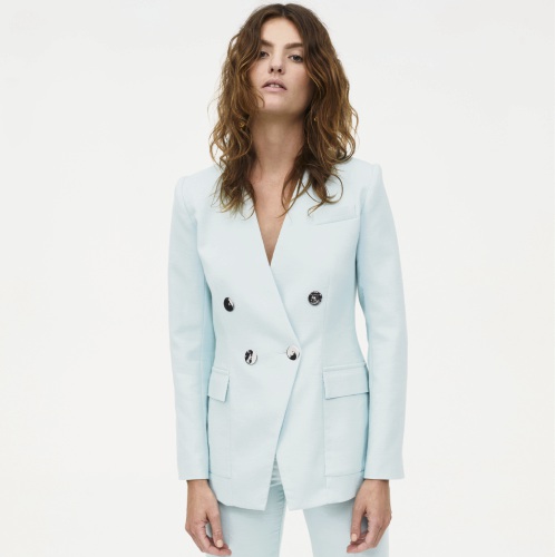 Manning Cartell Mint Alabaster Blazer, $599, and Mint Alabaster Pant, $399