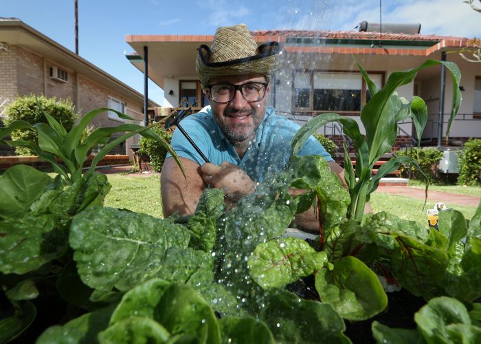 Peter Bellini-Williams from Little Home Grown. Picture: Andrew Ritchie d496202