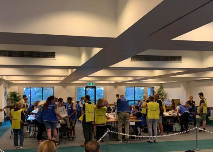 Counting for the Joondalup council election. Picture: City of Joondalup/Facebook