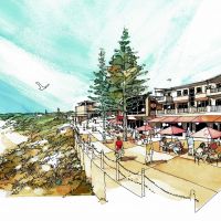An artist's impression of the Yanchep Lagoon waterfront.