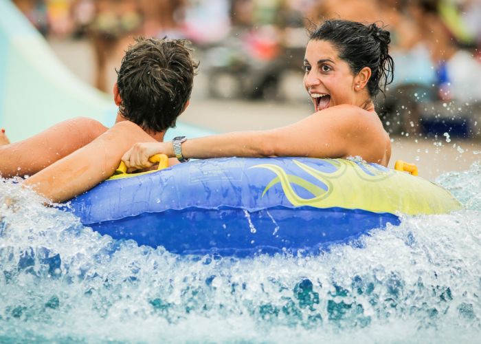 Thrill seekers can try out the new waterslides from November 20. Picture: Polin/Aqualand