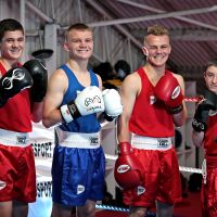 Darcy Luke (16) of Burns Beach, Seth Price (15) of Tapping, Solomon Price (18) of Tapping and Jay Keating (13) of Ridgewood. Boxers from the Wanneroo Amateur Boxing Club recently had success at the national boxing championships. Pictures: David Baylis www.communitypix.com.au d496746