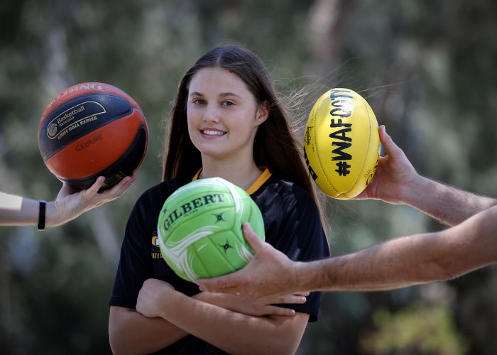 d497044a Bull Creek girl Georgie Cleaver (14) has had an amazing year in multiple sports. Picture: Andrew Ritchie