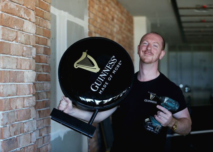 International Guinness ambassador Domhnall Marnell at The Galway Hooker. Photo: Andrew Ritchie