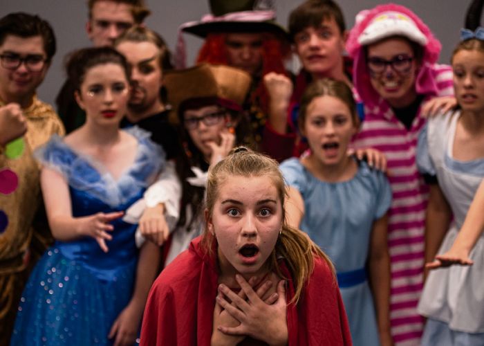 Once Upon A Fractured Fairytale stars JETS students Samantha Buckingham, Daniel Witherington, Grace Perks, Harry Smith, Mya Fifield, Anna Griffiths, Sean Smith, Brianna Powell, Alex Balling, Ben Lane and Sam Martin. Picture: Alyssia Boyer