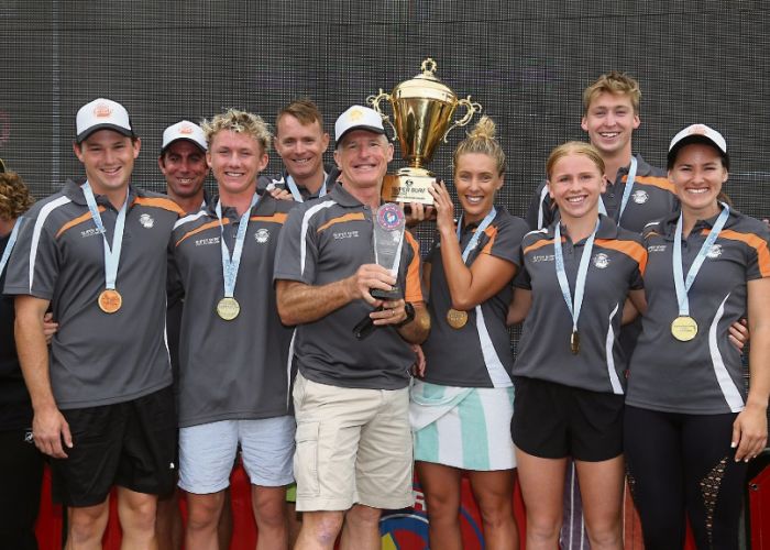 The Scarborough Sunsets won the inaugural Super Surf Teams League trophy.
