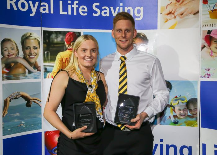 Chalise Pratt and Jake Smith were named the male and female lifesavers of the Australian Pool Lifesaving Championships.