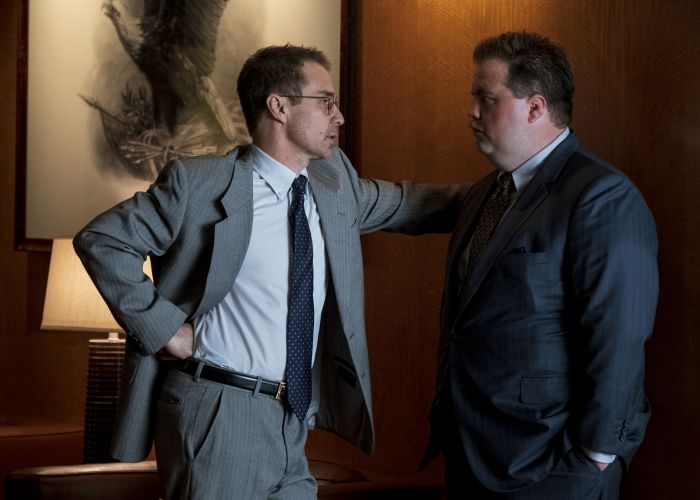 Sam Rockwell and Paul Walter Hauser in Richard Jewell.