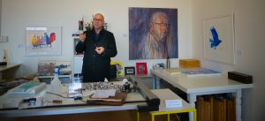 Charles Sluga at his Yackandandah Studio.