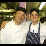 Jamie Oliver and David Kapay in London.