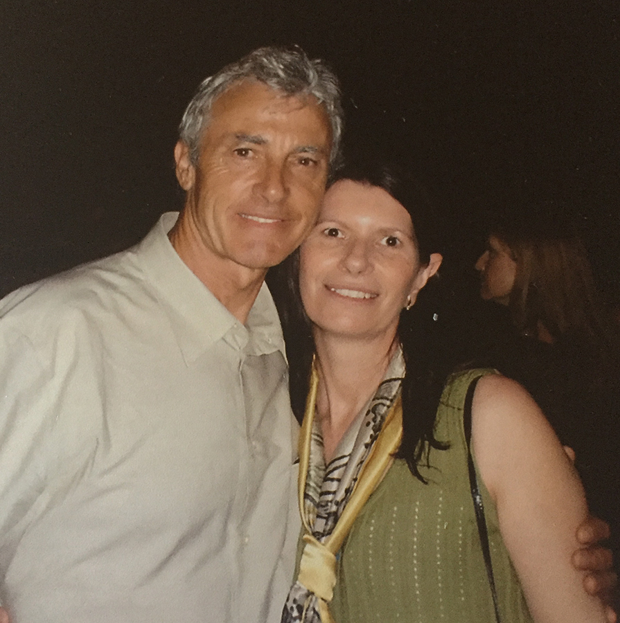 The late Peter Brock, athlete liaison officer (AOL) with Robyne for the Athens Olympics.