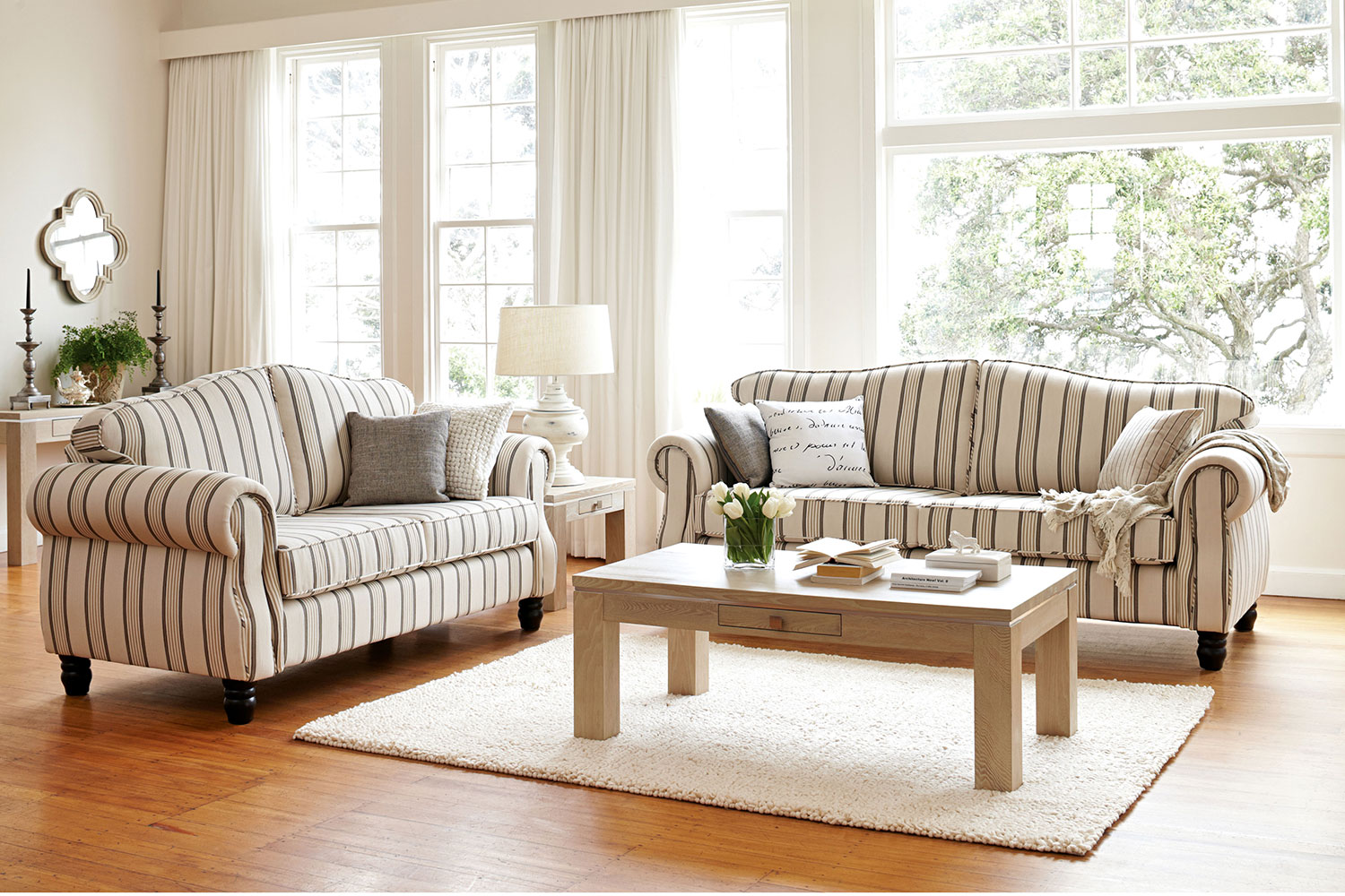 Villa 2 Piece Fabric Lounge Suite by Evan John Philp Harvey Norman