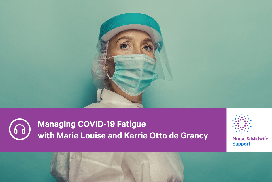 Nurse in COVID-safe PPE
