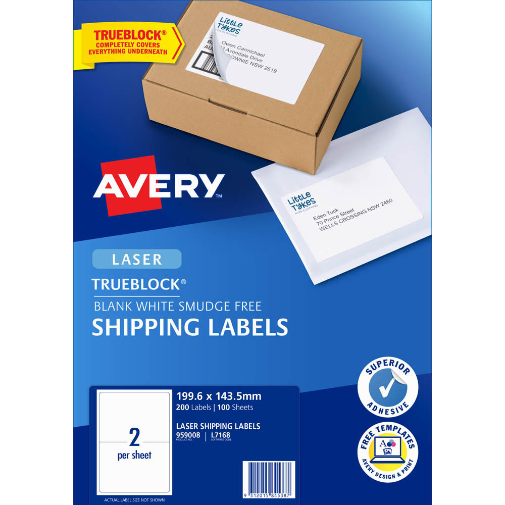 avery half sheet labels