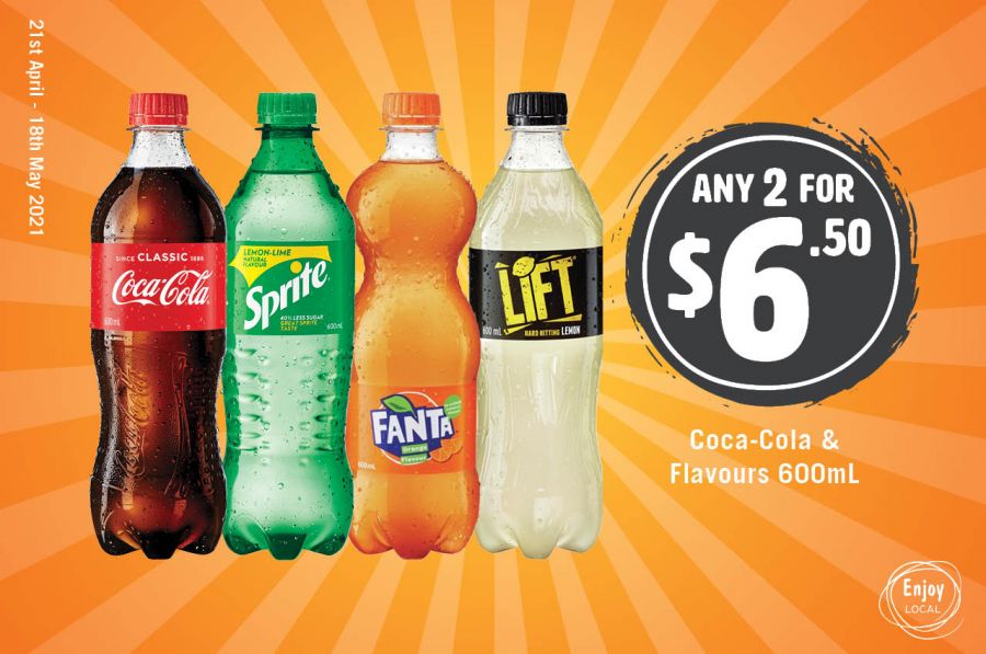 Any 2 600ml Varieties For $6.50