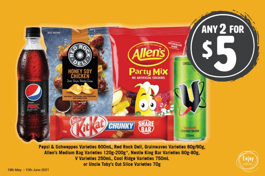 Any 2 for $5
