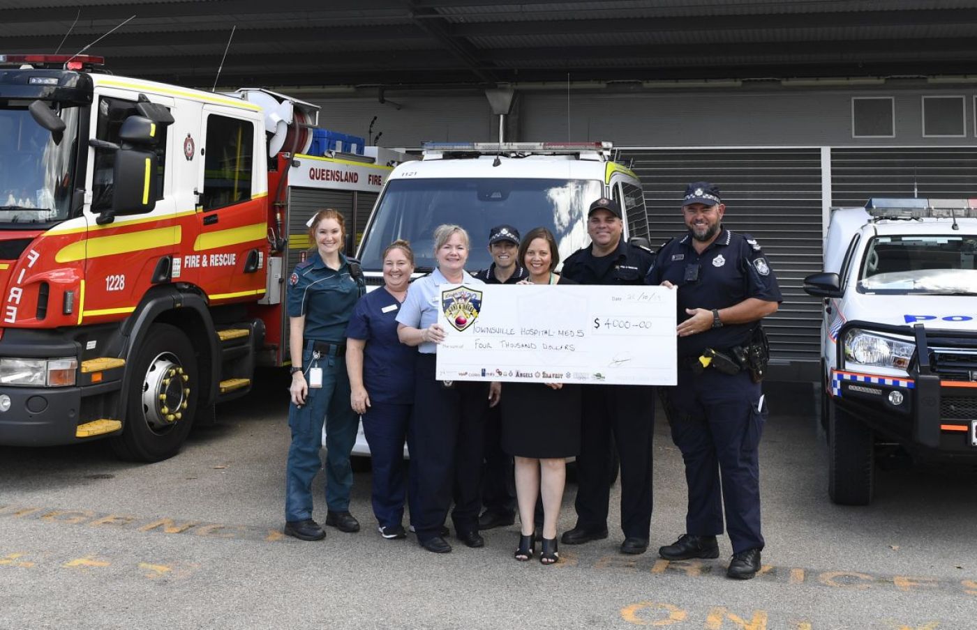 Emergency Services supporting Townsville Hospital Foundation